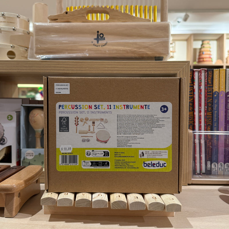 Beleduc Percussion Set of 11 Musical Instrument for Kids 3yrs+