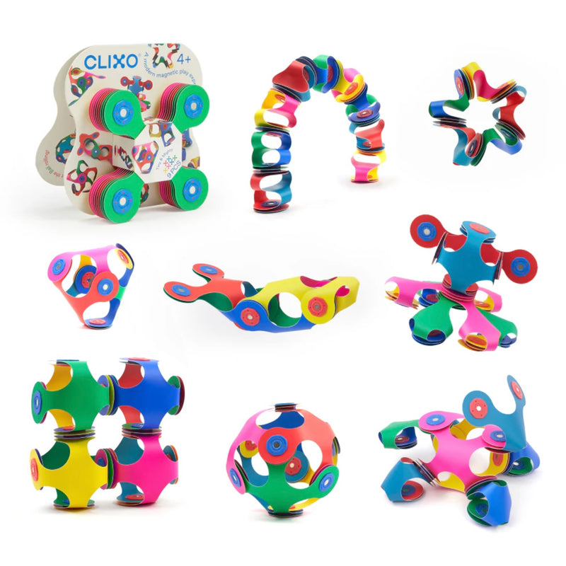 Clixo Tiny and Mighty Pack 9pcs STEM Toys Travel Toys 3yrs+ Best Seller
