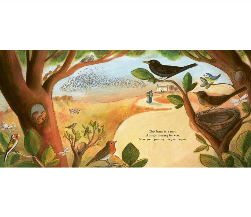 A Home is a Nest (Hardcover) with Illustration by Emma Carlisle