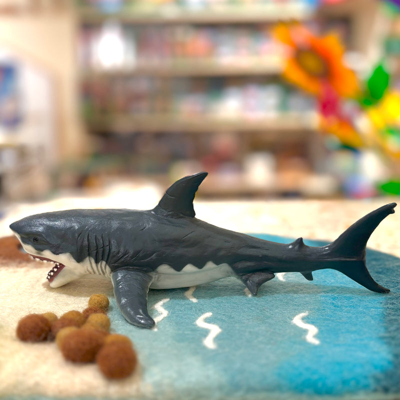 Great White Shark Soft Replica Figurine Ocean Series by Recur Toys 3yrs+