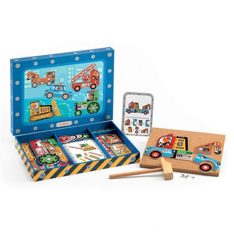 Djeco Vehicles Tap Tap Motor Skills Developmental Game 4yrs+