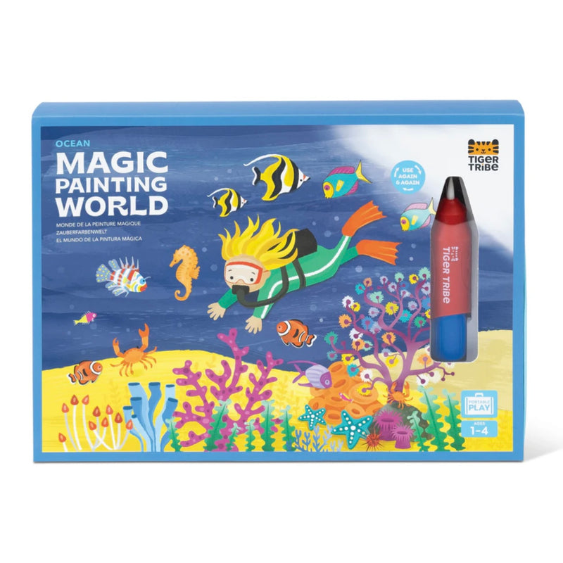 Tiger Tribe Magic Water Painting World Ocean Art and Craft for kids 12m+