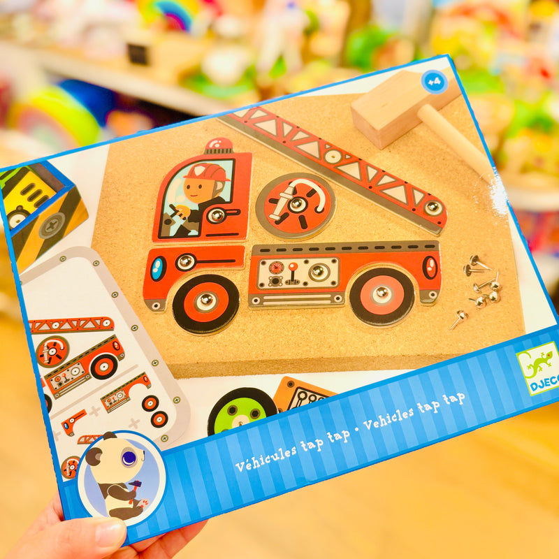 Djeco Vehicles Tap Tap Motor Skills Developmental Game 4yrs+