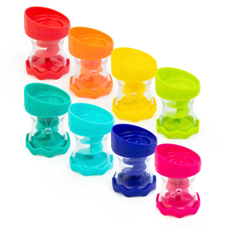 Rain Barrels Connecting Tubes Set of 8 by Sassy Sensory Baby Toys 6m+