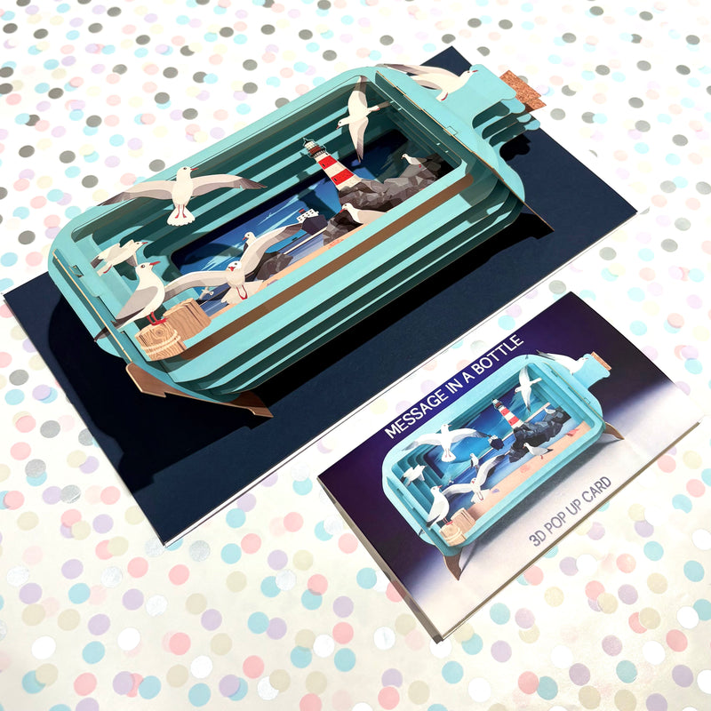 The Sea 3D Pop Up Greeting Card by Alljoy Design Birthday card