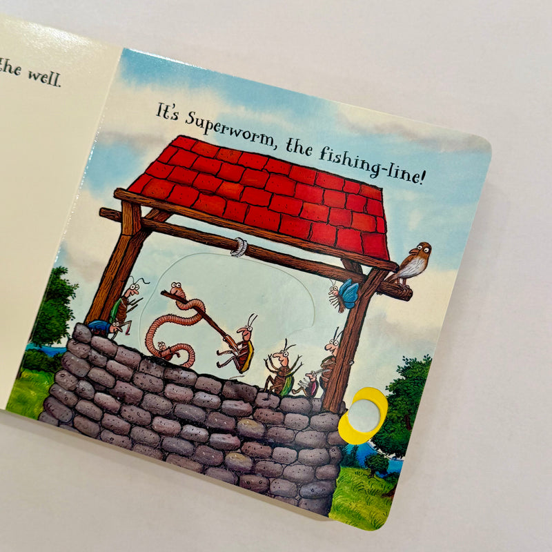 Slide and Spin Superworm (Board Book) by Julia Donaldson Kids Picture Book