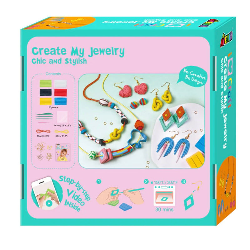 Avenir Create My Jewellery DIY Kit Chic and Stylish Art and Craft for Kids 8yrs+