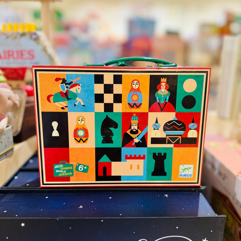 Djeco Chess and Checkers Board Game STEM Strategy Games 6yrs+