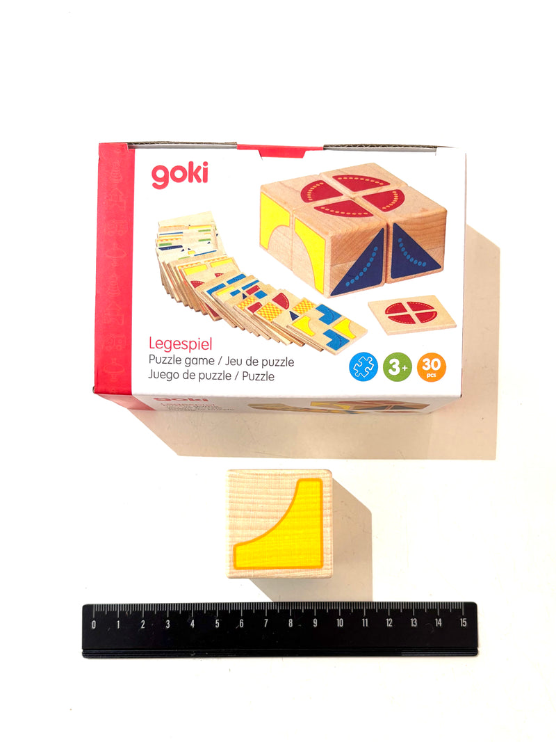 Goki Kubus Puzzle Game Cognitive Developmental Toys for Toddlers 3yrs+