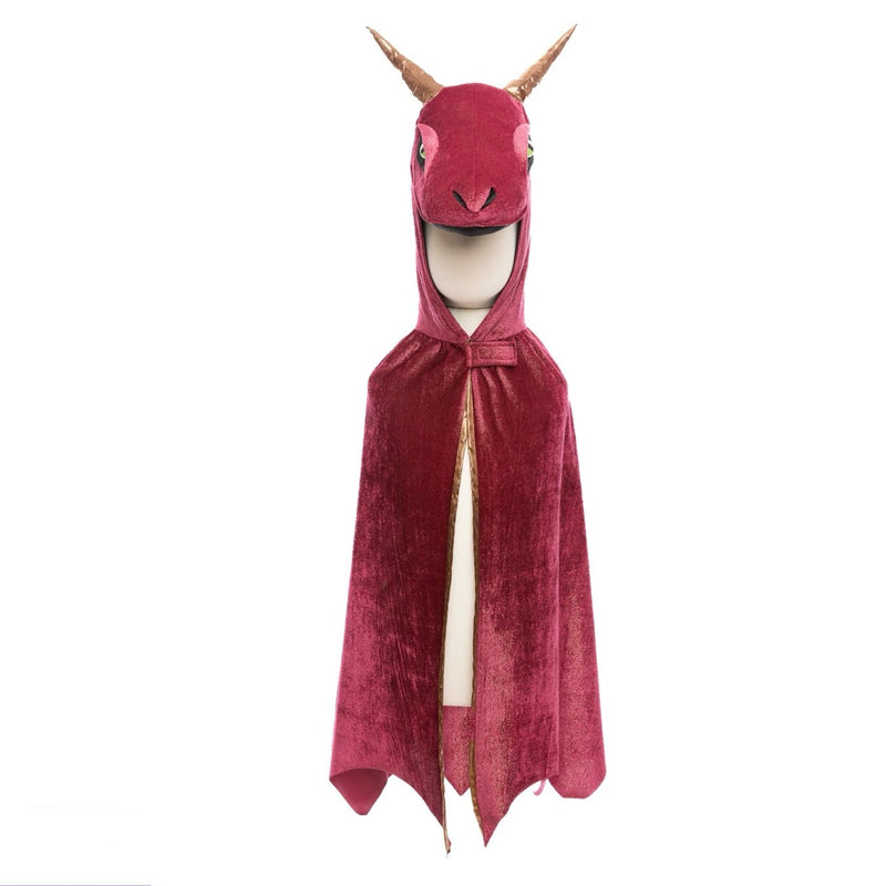 Dragon Red and Copper Starry Night Cape Size 5-6 by Great Pretenders Costumes Dinosaur and Dragon Theme 5yrs+