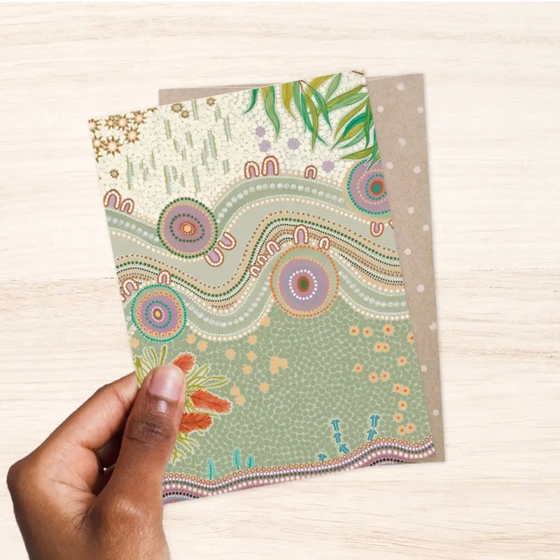 Greeting Card Country In Bloomby by Earth Greetings Birthday card (First Nations Artist Domica Hill)