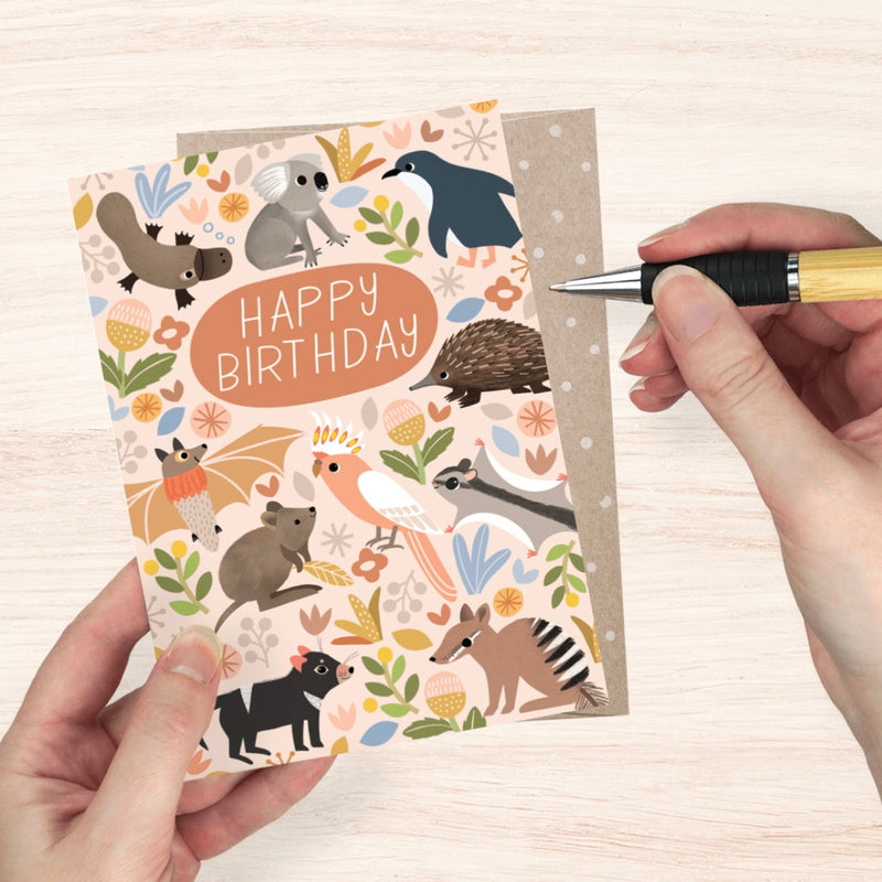 Birthday Card Everyone’s Invited by Earth Greetings (First Nation Artist Sarah Allen)