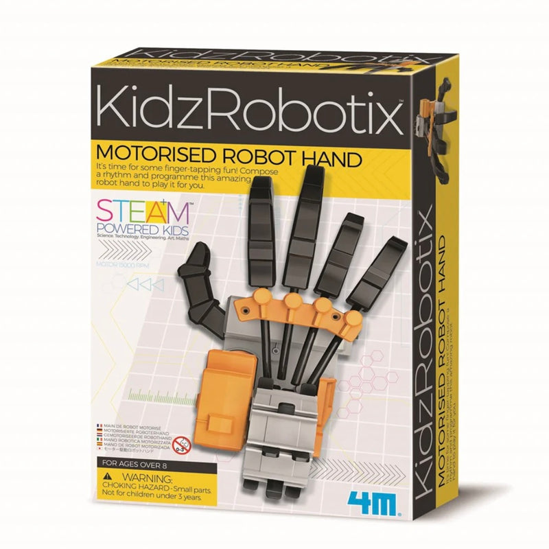 4M KidzRobotix Motorised Robot Hand Kit STEM Robotics & Engineering for Kids 8yrs+