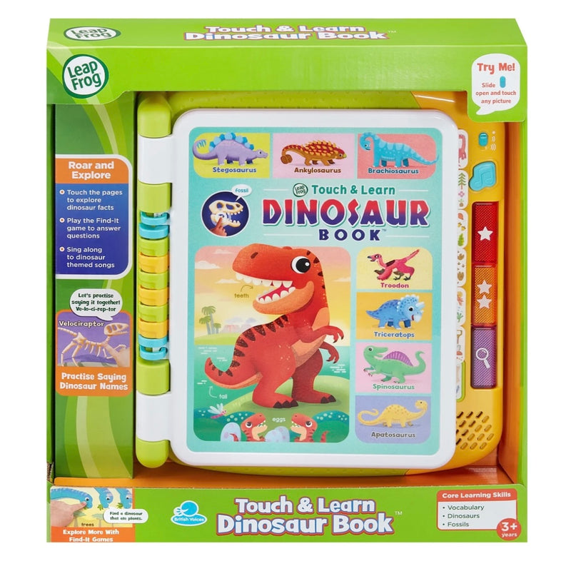 Dinosaurs Interactive Touch and Learn Sound Book STEM Toys Dinosaur Toys Cognitive Developmental Toys for Preschoolers Best Seller Dinosaur and Dragon Theme 3yrs+