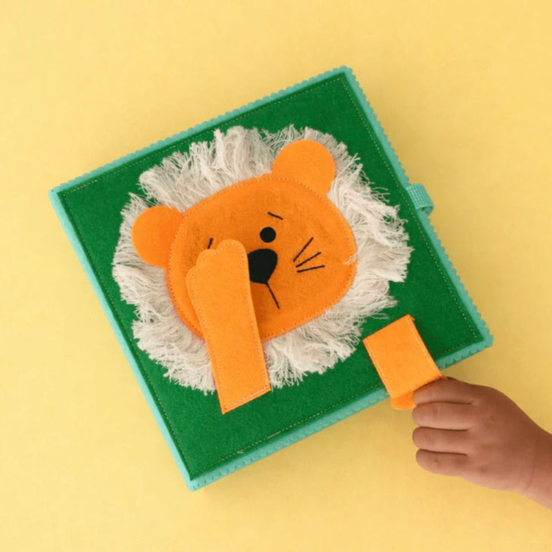 Wondertivity Lucky Lion Fun Busy Book Fabric Activity Book Kids Travel Toys 3yrs+