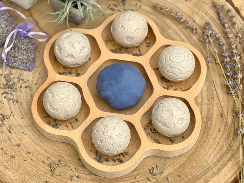 Yellow Door Roll Around Feel Calm Sensory Stone Rollers Set of 6 Art and Craft for Kids Playdough Sand Sensory Toys 2yrs+