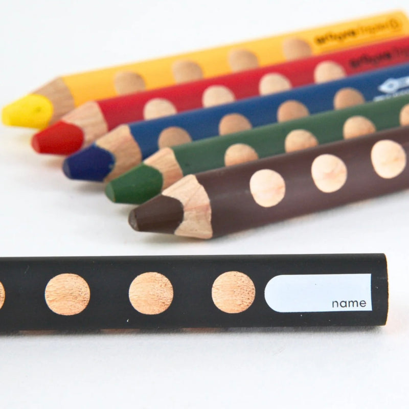 Lyra Groove Triple 3 in 1 Coloured Pencil, Crayon, and Watercolour 12 Pc Stationary Art and Craft Retired 3yrs+