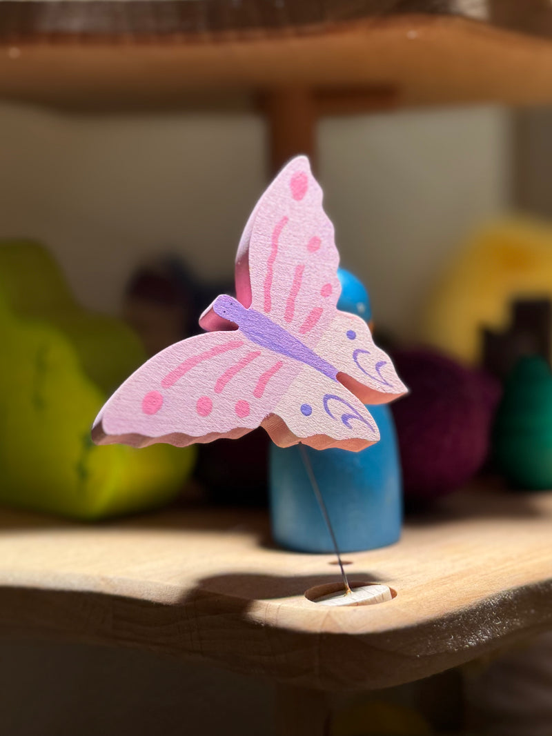 Grimm's Decorative Figure Pink Butterfly 12m+