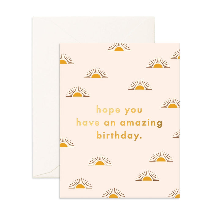 Hope you Have An Amazing Birthday Suns Card