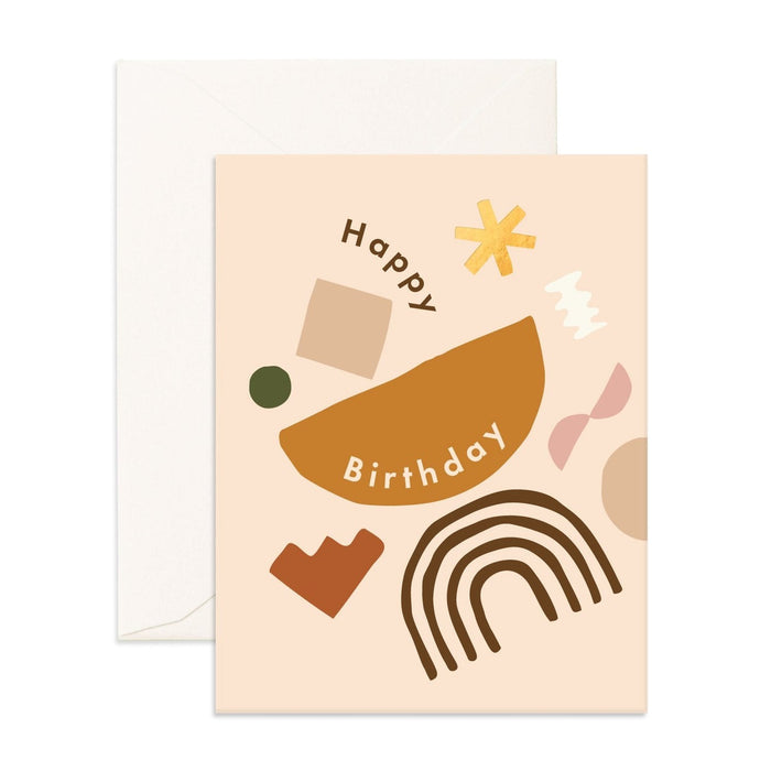 Happy Birthday Geo Shape Card