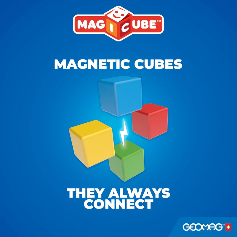 Geomag Magicube Magnetic Cubes Creative Set 24pcs Magnetic Toys Building Blocks STEM Toys 12m+