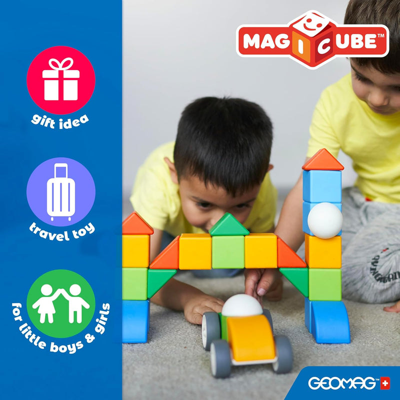 Geomag Magicube Magnetic Cubes Creative Set 24pcs Magnetic Toys Building Blocks STEM Toys 12m+