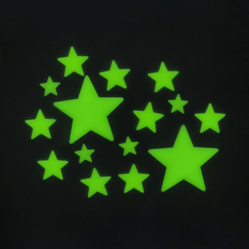 Super Stars Glows in the Dark 24 Stars Early Science Space Toys Room Decors 3yrs+