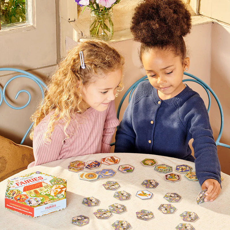eeBoo Memory & Matching Game Cottage Fairies Cognitive Developmental Games for Preschoolers Fairy Unicorn and Castle Theme 3yrs+