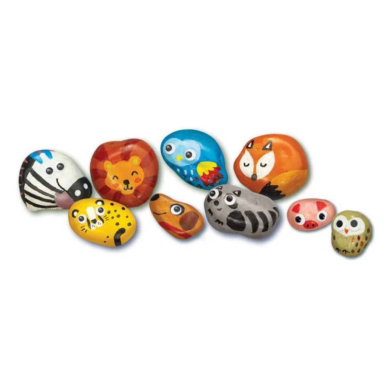 Kidzmaker Magical Animal Rock Painting Art and Craft for kids Gifting idea for 5yrs+