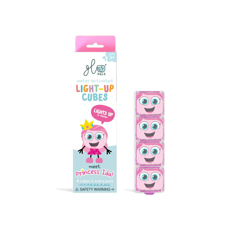 Glo Pals Water Activated Light Up Cubes by Jellystone Bath Sensory Toys Gift Idea Best Seller 3yrs+