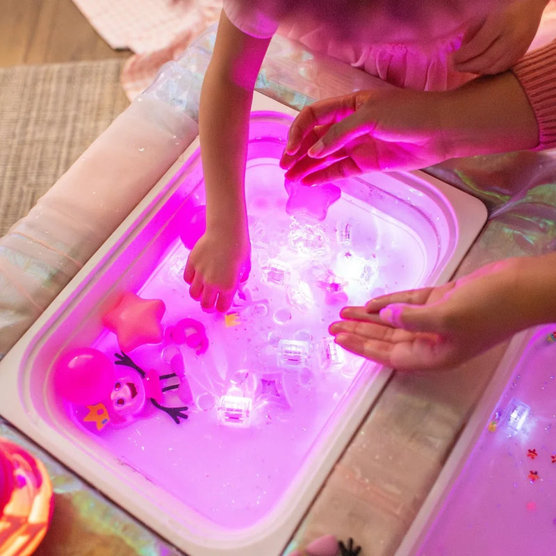 Glo Pals Water Activated Light Up Cubes by Jellystone Bath Sensory Toys Gift Idea Best Seller 3yrs+