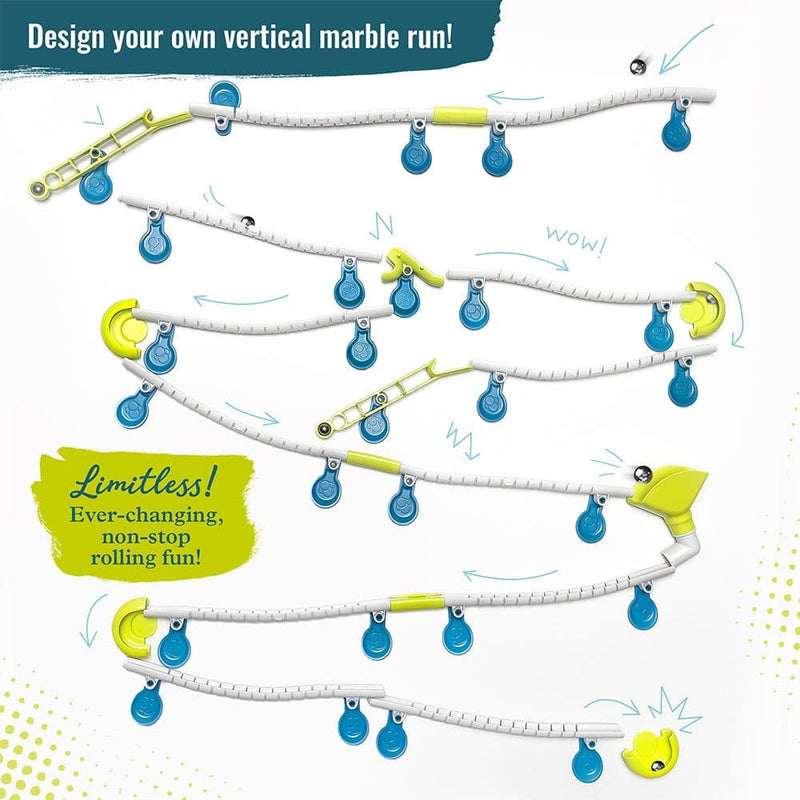 Gecko Run Marble Run Starter Set 63pc by Thames & Kosmos STEM Toys 8yrs+