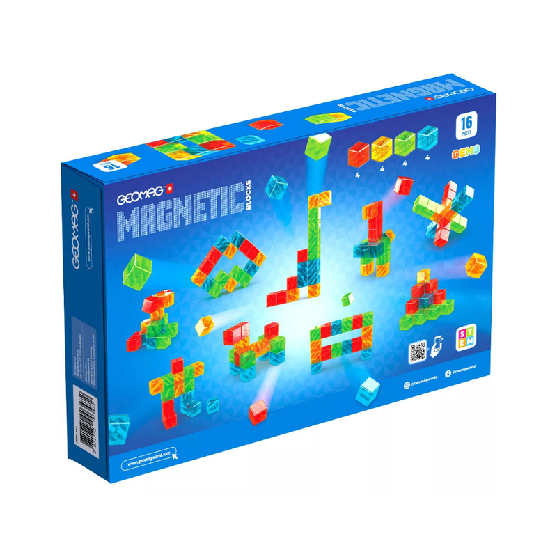 Geomag Magnetic Blocks Gems 16pcs Set Magnetic Toys Building Blocks STEM Toys 12m+