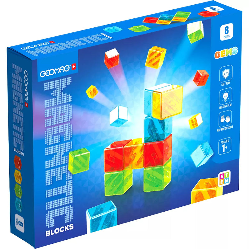 Geomag Magnetic Blocks Gems 8pcs Set Magnetic Toys Building Blocks STEM Toys 12m+