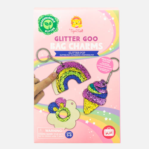 Tiger Tribe Glitter Goo Bag Charms Glitter Pop Art and craft for kids My Playroom
