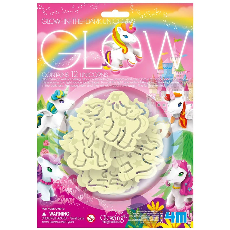 Glow In The Dark Unicorns By 4M Unicorn Toys Art and Crafts Fairy Unicorn and Castle Theme 3yrs+