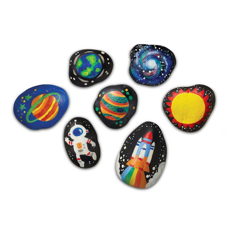 KidzMaker Glow in the Dark Space Rock Painting By 4M Art and Craft 5yrs+