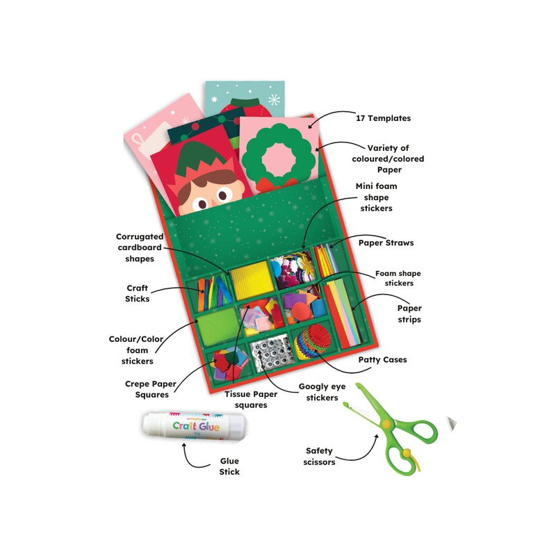 My Creative Box Christmas Collage Sensory Craft Box Art and craft for kids Best Seller Christmas Range 3yrs+