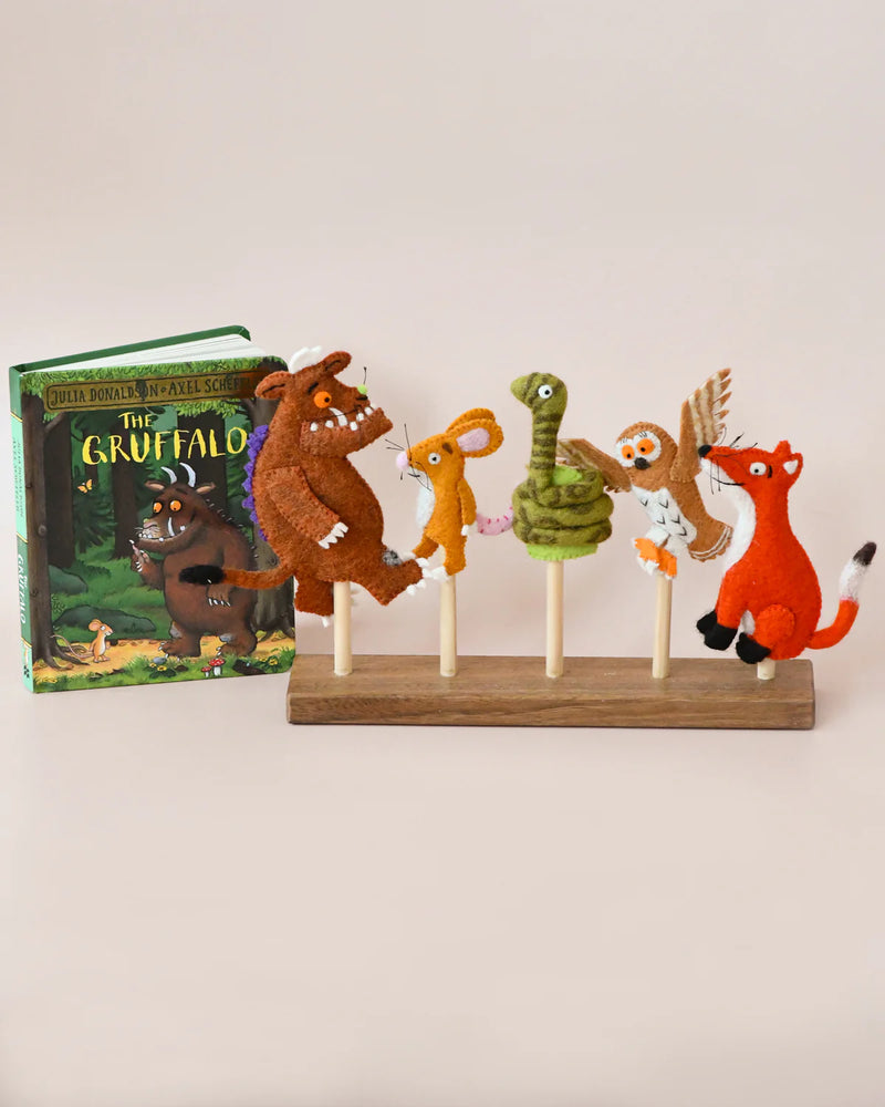 Tara Treasures Felt The Gruffalo Finger Puppet Set of 5 Pretend & Imaginative Play Toys Best Seller 3yrs+