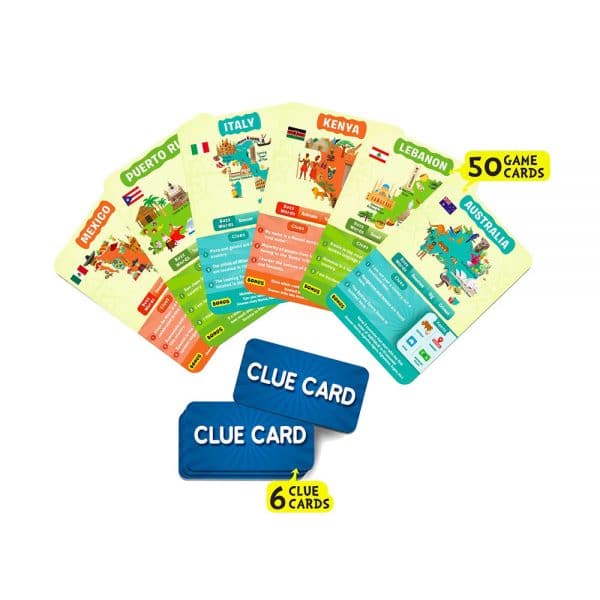 Guess in 10 Card Games for kids Countries of the World by Skillmatics 8yrs+