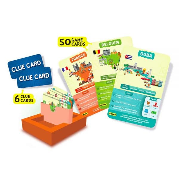 Guess in 10 Card Games for kids Countries of the World by Skillmatics 8yrs+