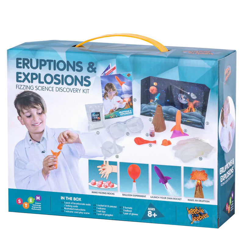 Heebie Jeebies Eruptions And Explosions with Volcano Science Kit Early Science STEM Toys Best Seller Gifting Idea for 8yrs+