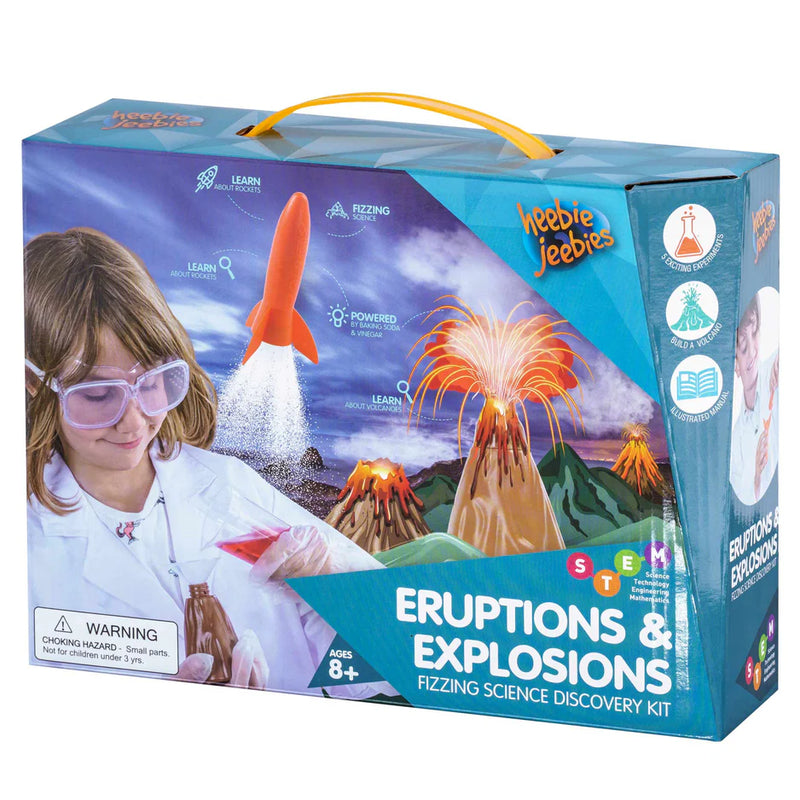 Heebie Jeebies Eruptions And Explosions with Volcano Science Kit Early Science STEM Toys Best Seller Gifting Idea for 8yrs+