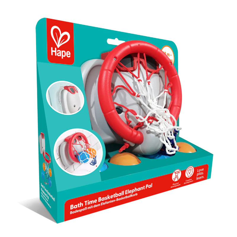 Hape Bath Time Basketball Elephant Bath Toys Developmental Toys for Toddlers Best Seller 18m+