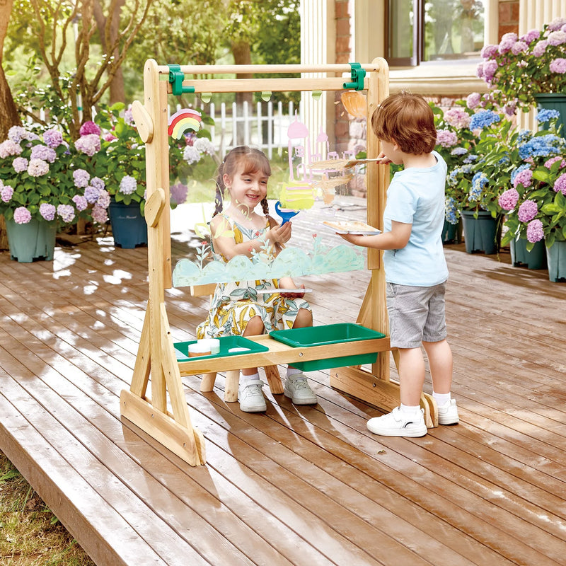 Hape Outdoor Art Easel Art and Craft for Kids Gift Idea for 3yrs+ (Furniture Shipping)