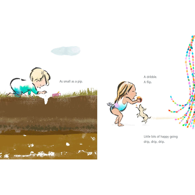 Happy All Over (Hardcover) by Emma Quay Kids Picture Book Minfulness