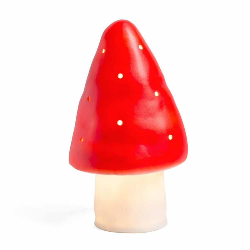Heico Kids Night Light Small Mushroom Lamp Red with white CORD Best Seller