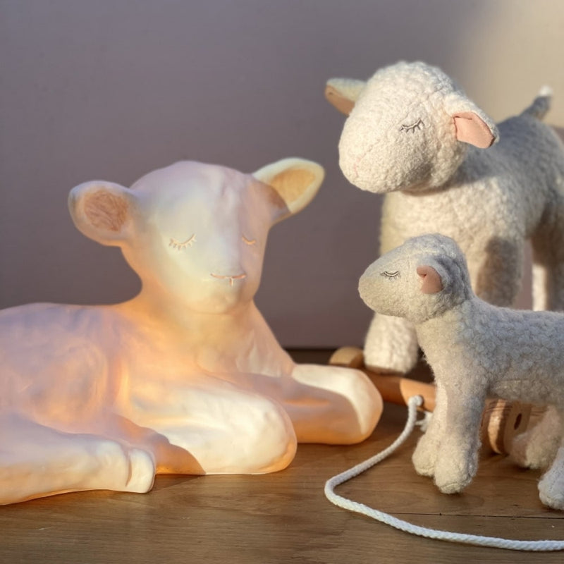Heico Kids Night Light Lamb Mary Lamp with white CORD Room Decor
