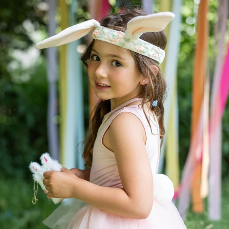 Hippity Hop Bunny Ears and Tail Accessory Set By Great Pretenders Costumes Fairy Unicorn Castle Theme 3yrs+