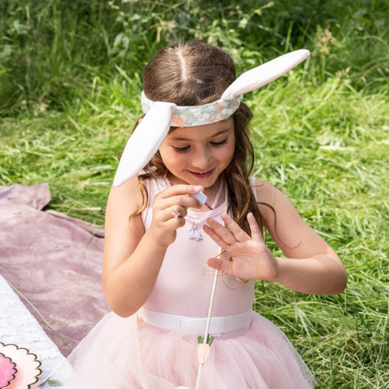 Hippity Hop Bunny Ears and Tail Accessory Set By Great Pretenders Costumes Fairy Unicorn Castle Theme 3yrs+